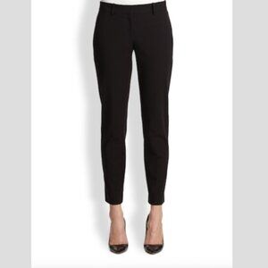 Theory Testra Wool-Stretch Classic Crop Pants